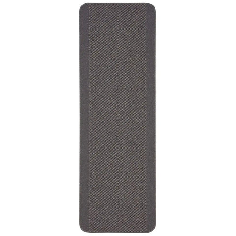 Washable Bordered Dark Grey Rug | 110D - 67X200 cm - Rugs