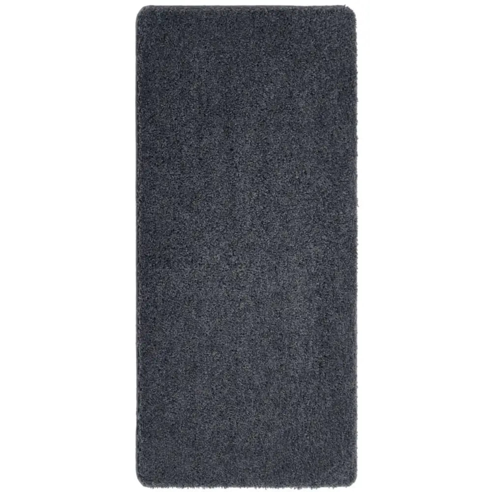 Washable Charcoal Shaggy Rug - 67X150 cm - Rugs