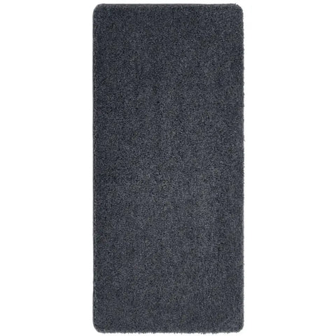 Washable Charcoal Shaggy Rug - 67X150 cm - Rugs