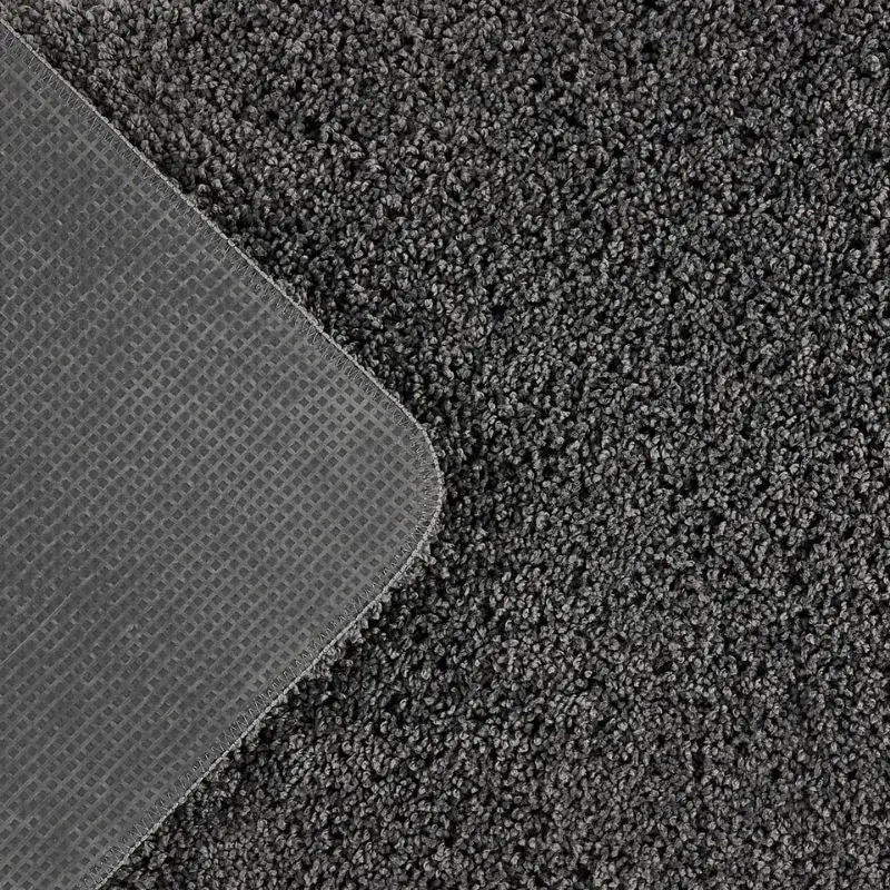 Washable Charcoal Shaggy Rug - Rugs