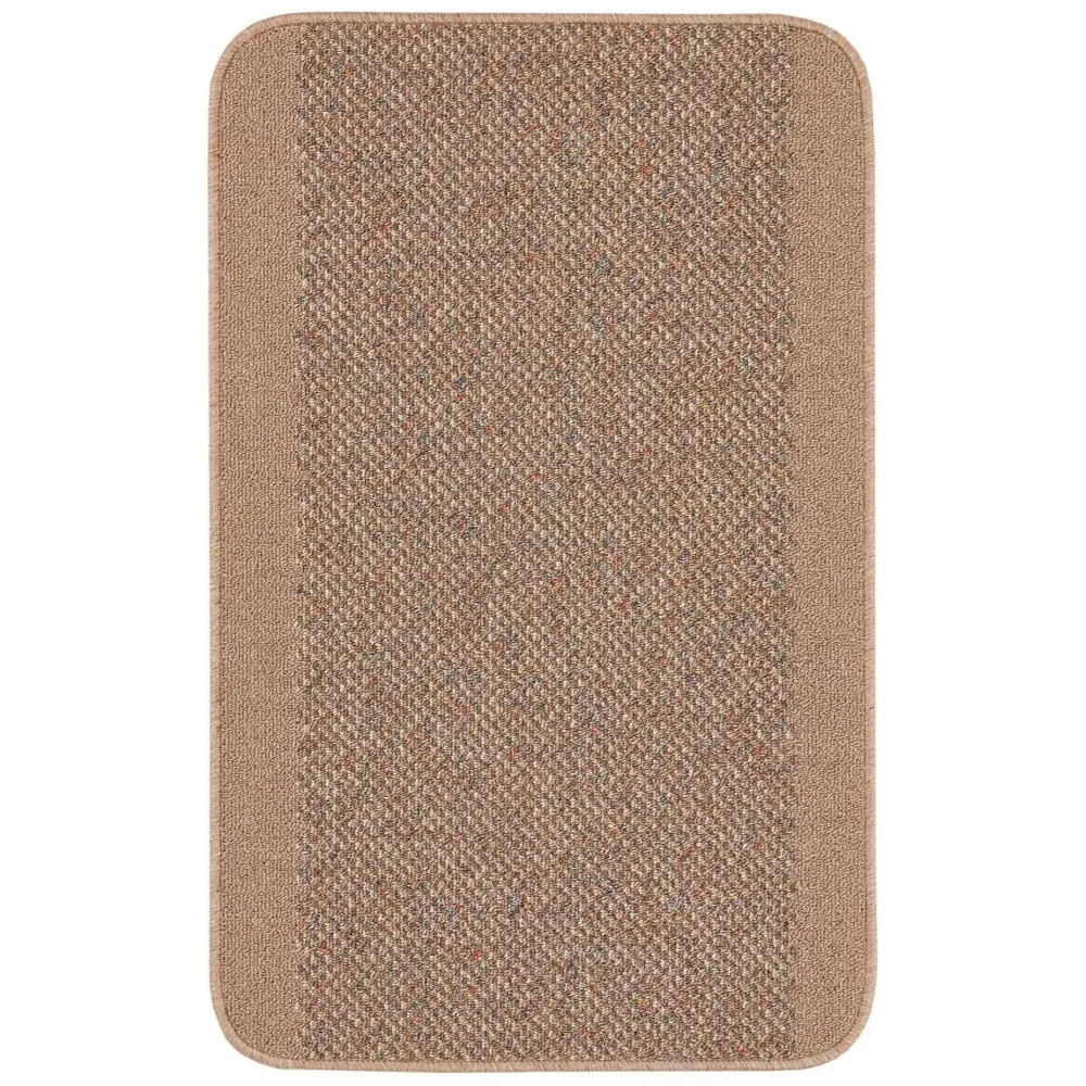 Washable Designer Bordered Beige Rug | 110B - 57X90 cm - Rugs