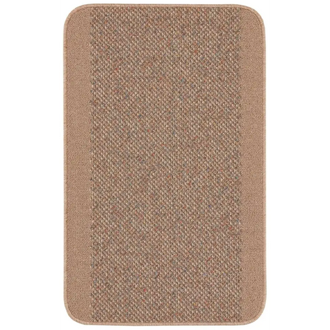 Washable Designer Bordered Beige Rug | 110B - 57X90 cm - Rugs