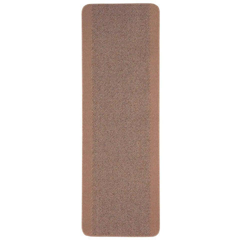 Washable Designer Bordered Beige Rug | 110B - 67X200 cm - Rugs