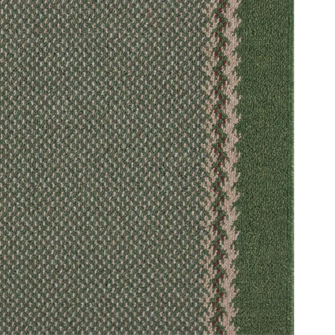 Washable Designer Bordered Green Rug | 116Gr - Rugs