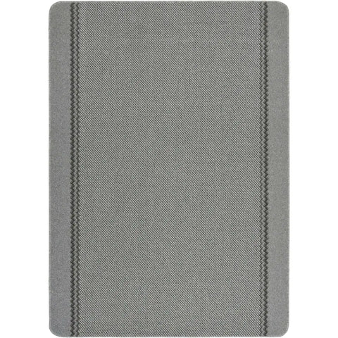 Washable Designer Bordered Grey Rug | 116G - 100X150 cm - Rugs