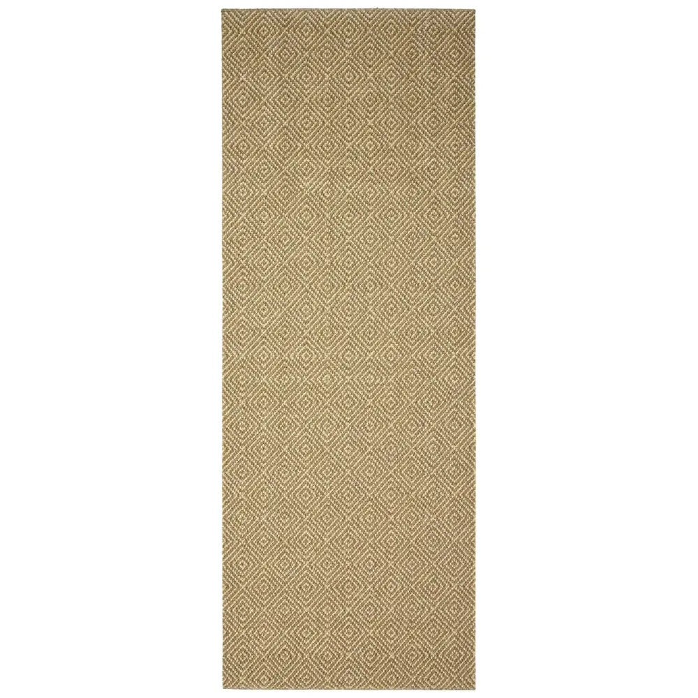 Washable Designer Mat Diamond | 132 - Beige / 67X180 cm - Doormat