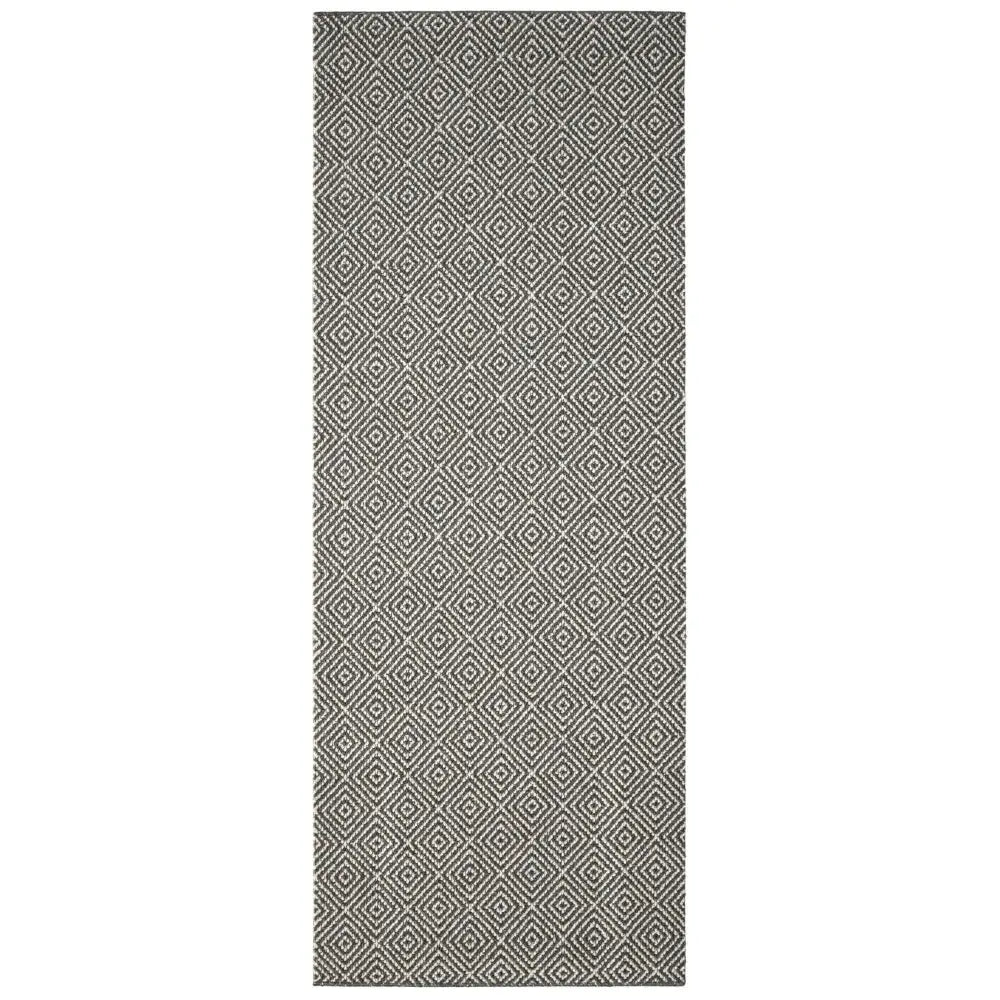 Washable Designer Mat Diamond | 132 - Dark Grey / 67X180 cm - Doormat