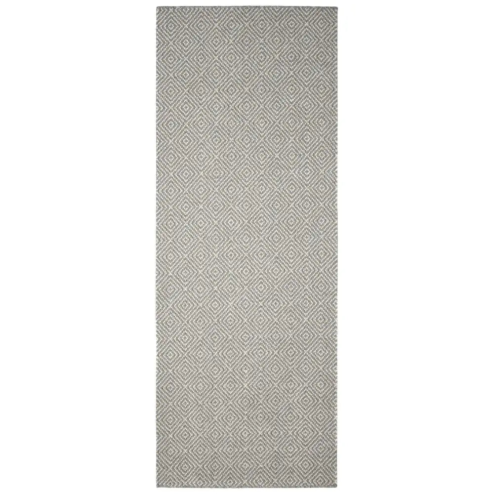 Washable Designer Mat Diamond | 132 - Grey / 67X180 cm - Doormat