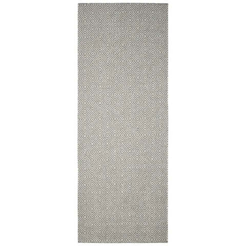 Washable Designer Mat Diamond | 132 - Grey / 67X180 cm - Doormat