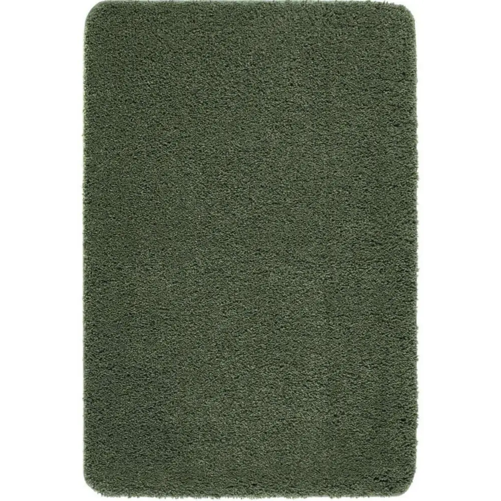 Washable Forest Green Shaggy Rug - 60X100 cm - Rugs