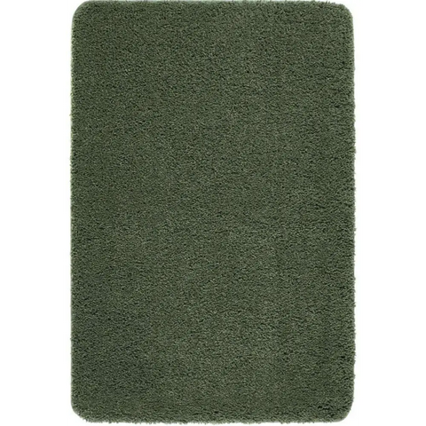 Washable Forest Green Shaggy Rug - 60X100 cm - Rugs