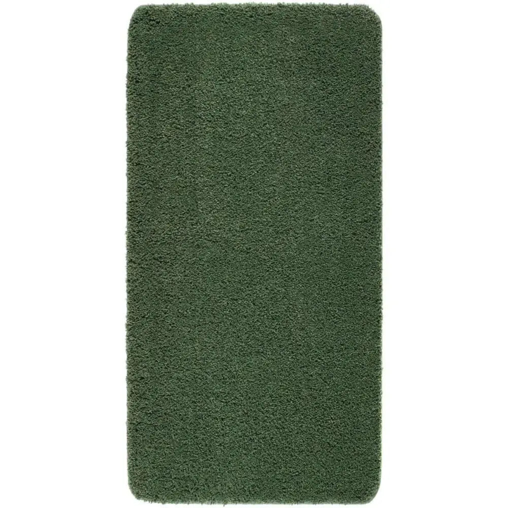 Washable Forest Green Shaggy Rug - 67X150 cm - Rugs