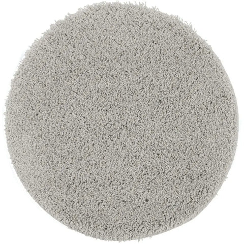 Washable Ghost Grey Shaggy Rug - Ø 100 cm - Rugs
