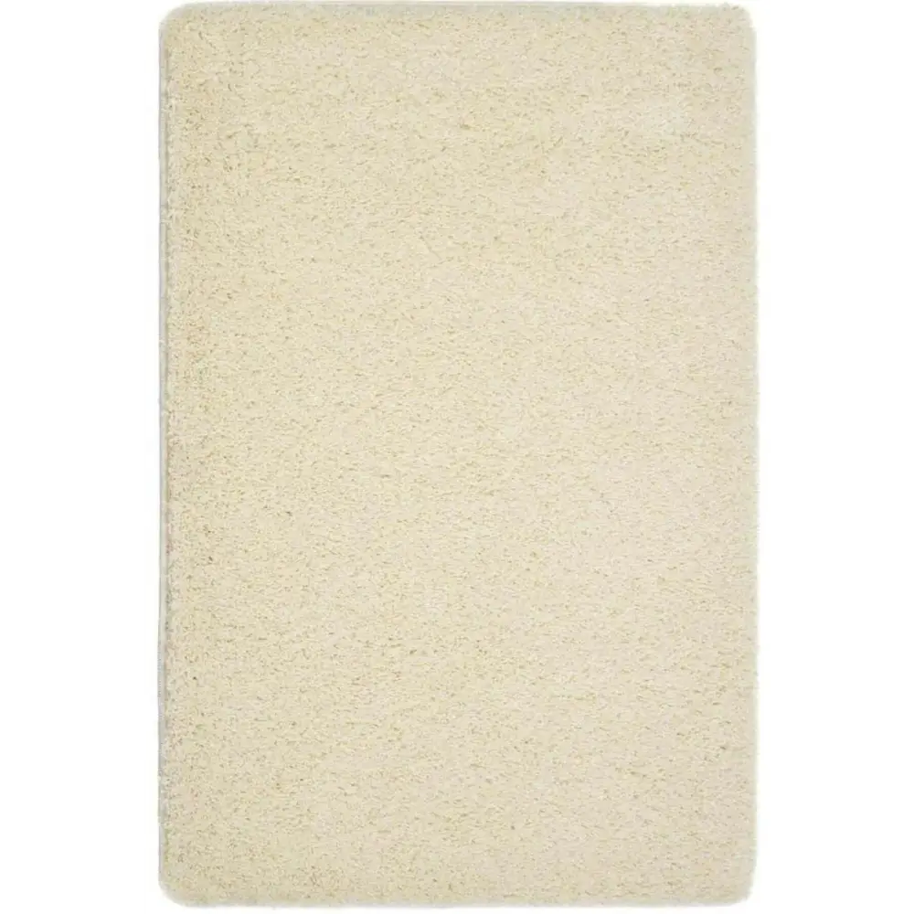 Washable Ghost Ivory Shaggy Rug - 60X100 cm - Rugs