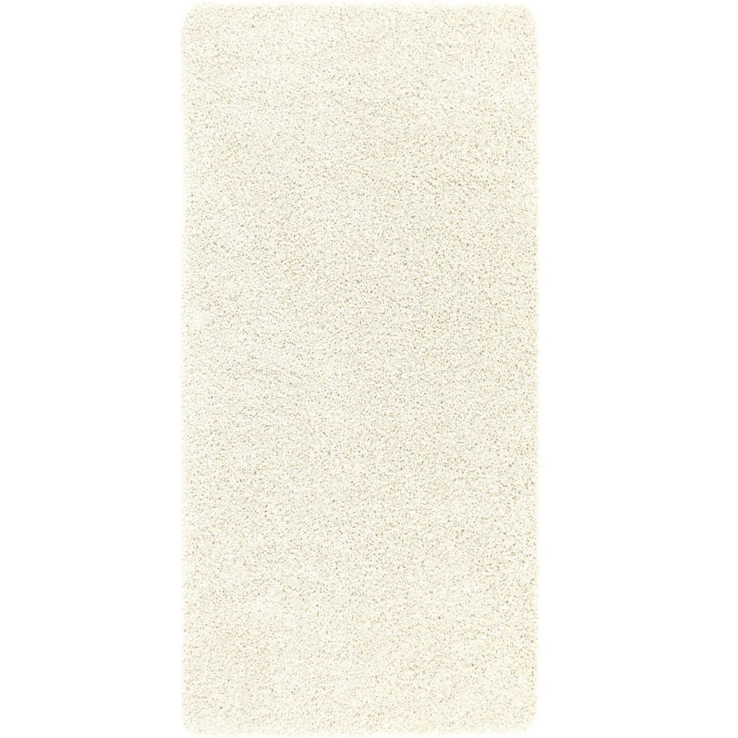 Cream-colored plush washable ghost ivory shaggy rug with soft textured surface perfect for cozy spaces