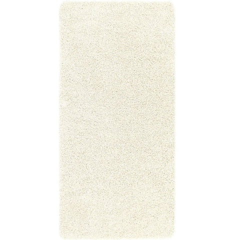 Cream-colored plush washable ghost ivory shaggy rug with soft textured surface perfect for cozy spaces