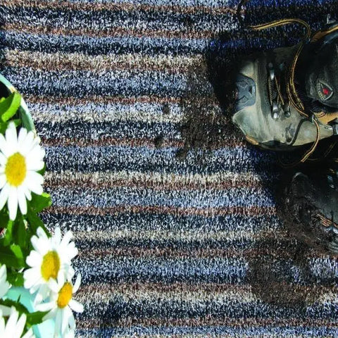 Washable Indoor Mat - Stripe Design - Rugs