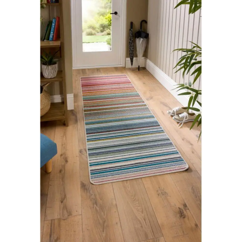 Washable Indoor Mat Stripe Design - Striped / 67X200 - Rugs