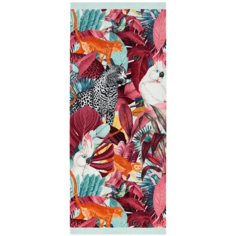 Washable Indoor Mat Tropical Design - Exotic Palms / 65X150 cm - Rugs