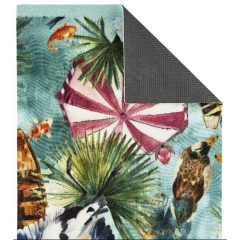 Washable Indoor Mat Tropical Design - Rugs