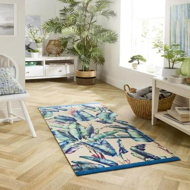 Washable Indoor Mat Tropical Design - Rugs