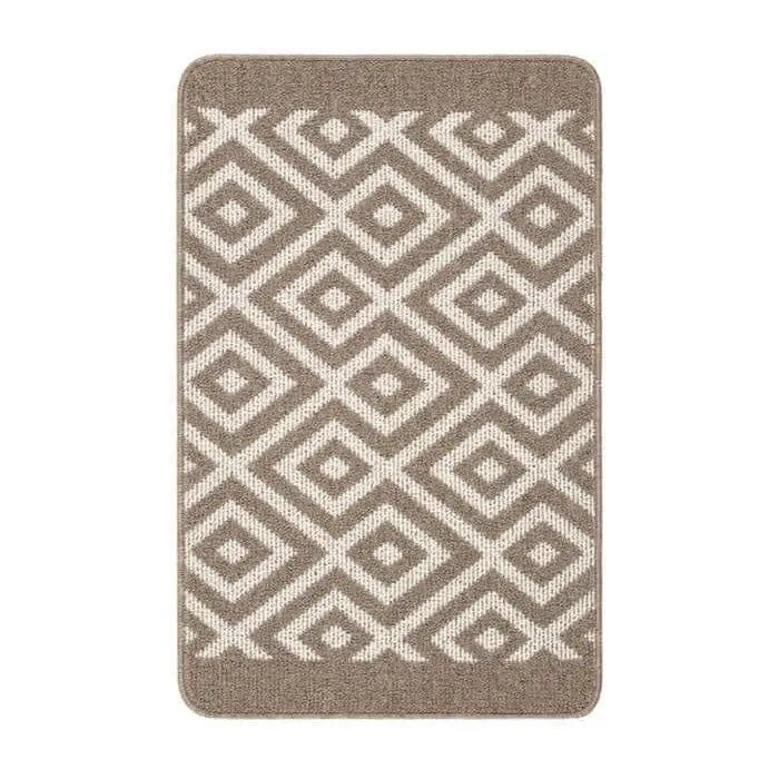 Washable Mat and Runner Diamond - 50X75 cm / Beige - Rugs