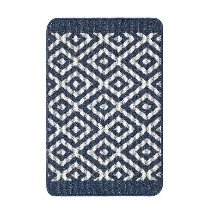 Washable Mat and Runner Diamond - 50X75 cm / Blue - Rugs