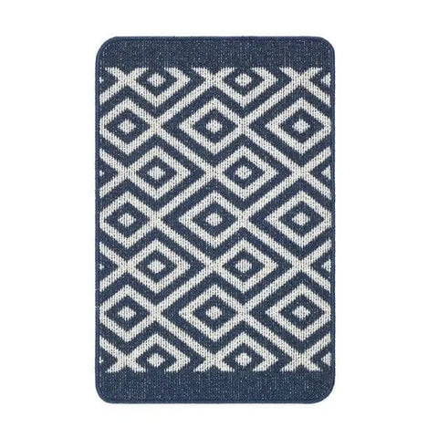 Washable Mat and Runner Diamond - 50X75 cm / Blue - Rugs