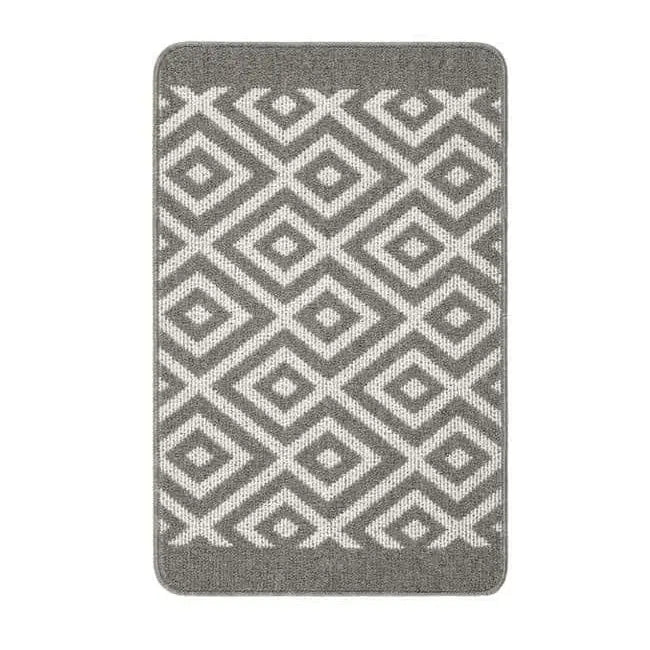 Washable Mat and Runner Diamond - 50X75 cm / Grey - Rugs