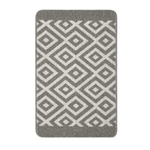 Washable Mat and Runner Diamond - 50X75 cm / Grey - Rugs