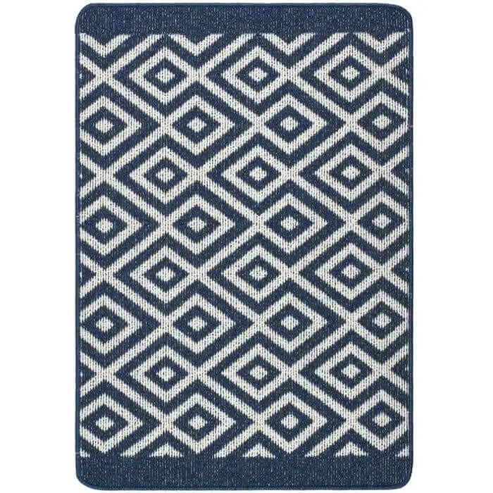 Washable Mat and Runner Diamond - 67X100 cm / Blue - Rugs