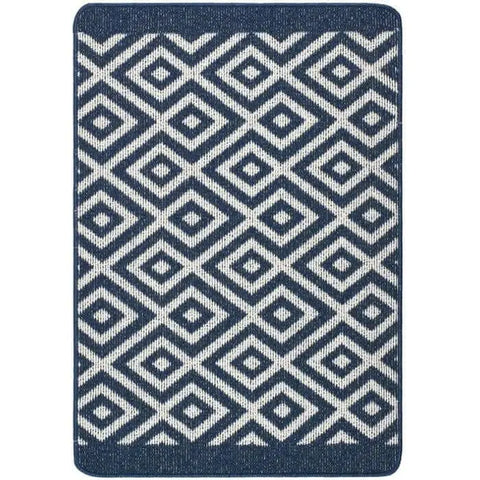 Washable Mat and Runner Diamond - 67X100 cm / Blue - Rugs