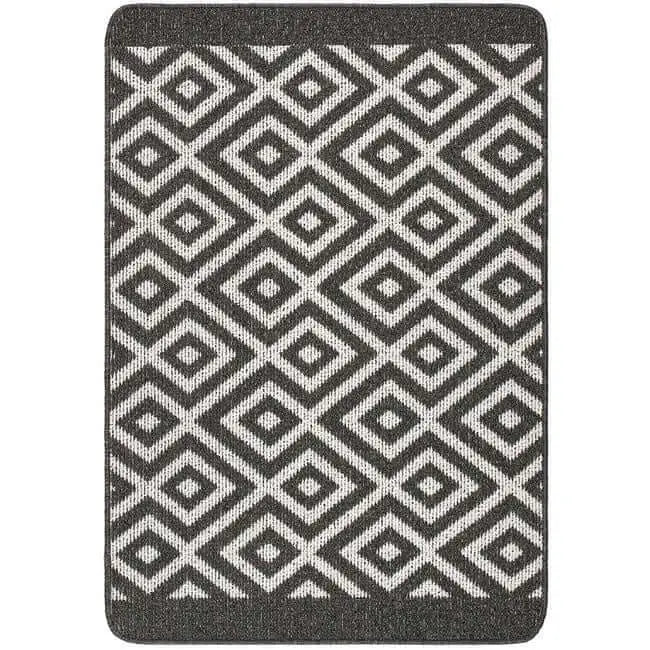 Washable Mat and Runner Diamond - 67X100 cm / Dark Grey - Rugs