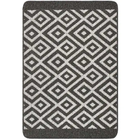 Washable Mat and Runner Diamond - 67X100 cm / Dark Grey - Rugs