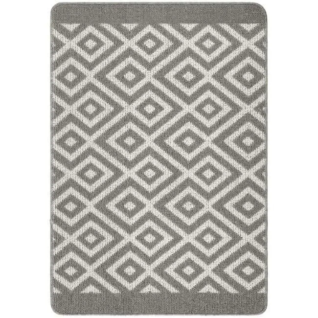 Washable Mat and Runner Diamond - 67X100 cm / Grey - Rugs
