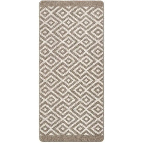 Washable Mat and Runner Diamond - 67X150 cm / Beige - Rugs