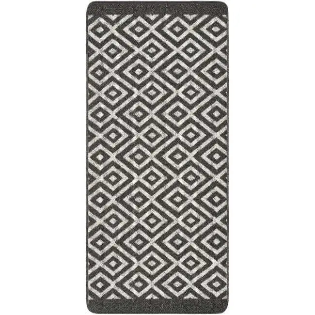 Washable Mat and Runner Diamond - 67X150 cm / Dark Grey - Rugs