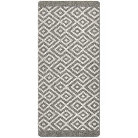Washable Mat and Runner Diamond - 67X150 cm / Grey - Rugs