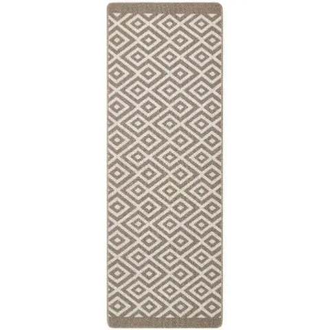 Washable Mat and Runner Diamond - 67X200 cm / Beige - Rugs