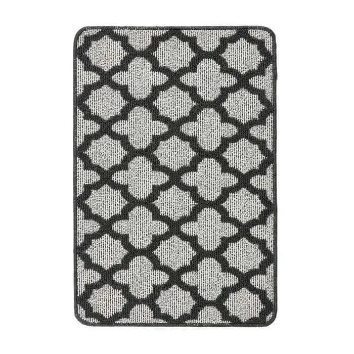 Washable Mat and Runner Moroccan Design - 50X75 cm / Dark Grey - Rugs