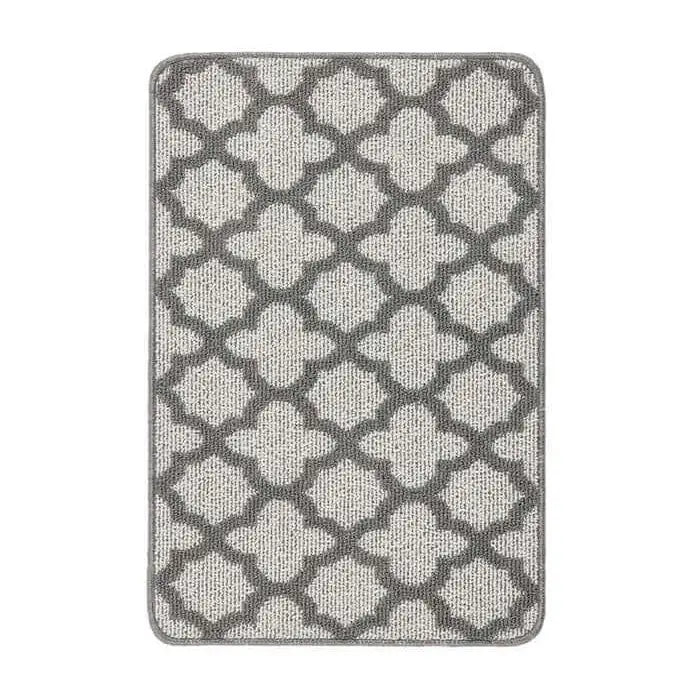 Washable Mat and Runner Moroccan Design - 50X75 cm / Grey - Rugs