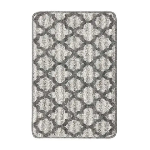 Washable Mat and Runner Moroccan Design - 50X75 cm / Grey - Rugs