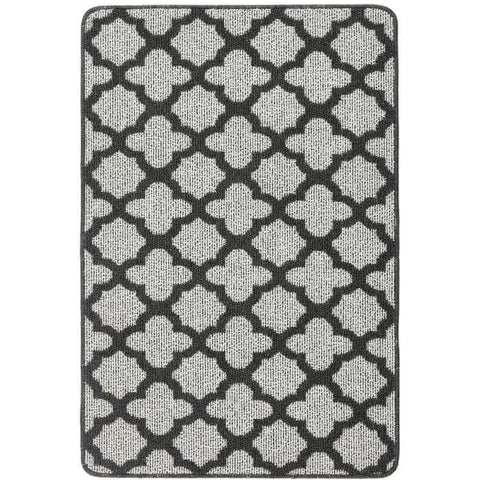 Washable Mat and Runner Moroccan Design - 67X100 cm / Dark Grey - Rugs