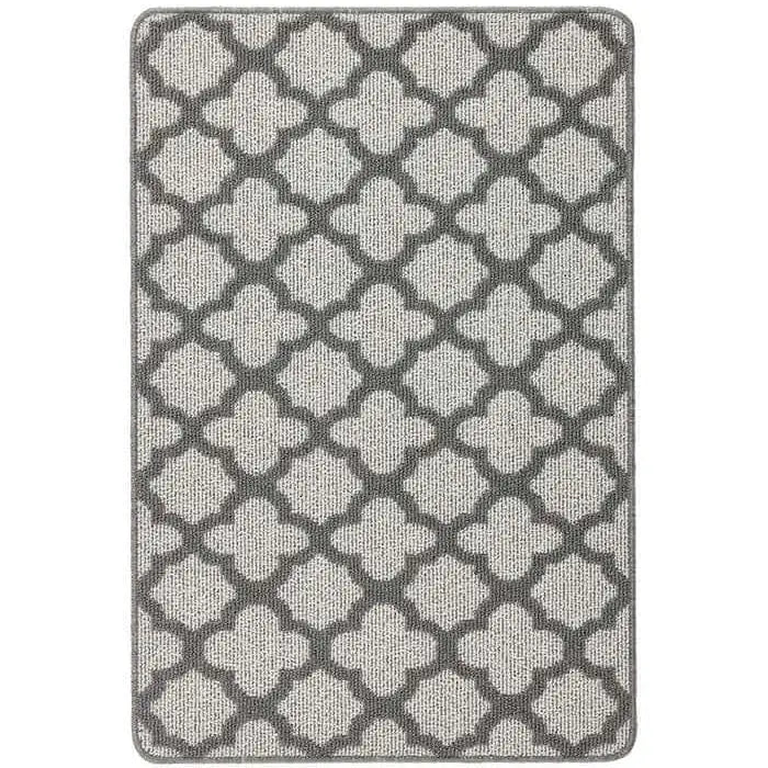 Washable Mat and Runner Moroccan Design - 67X100 cm / Grey - Rugs