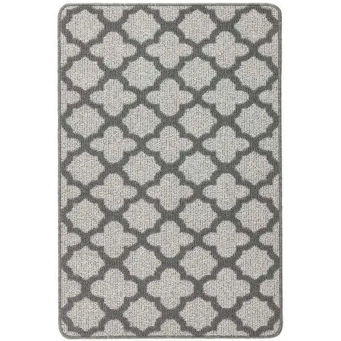 Washable Mat and Runner Moroccan Design - 67X100 cm / Grey - Rugs