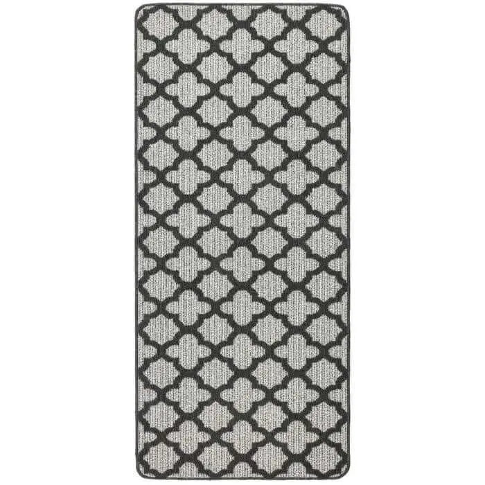 Washable Mat and Runner Moroccan Design - 67X150 cm / Dark Grey - Rugs