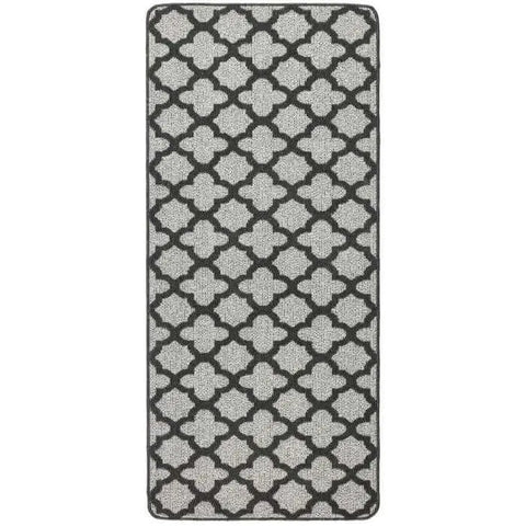 Washable Mat and Runner Moroccan Design - 67X150 cm / Dark Grey - Rugs