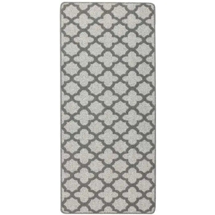 Washable Mat and Runner Moroccan Design - 67X150 cm / Grey - Rugs