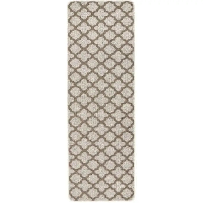 Washable Mat and Runner Moroccan Design - 67X200 cm / Beige - Rugs