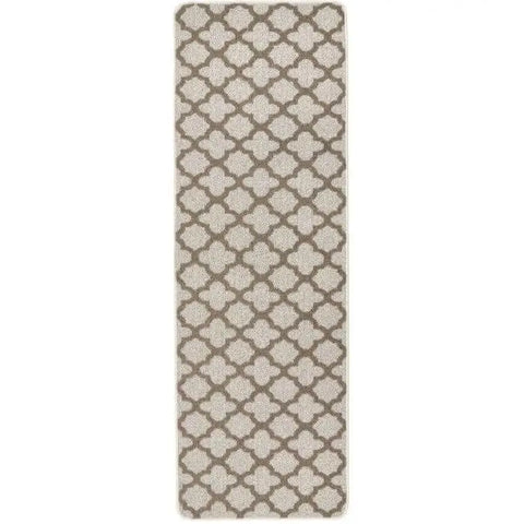 Washable Mat and Runner Moroccan Design - 67X200 cm / Beige - Rugs